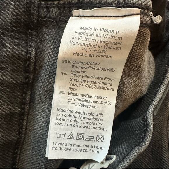 Madewell Jeans Size 27 Black Denim 10 " High Rise MA977 Skinny Starkey Wash 2020 - Picture 8 of 13